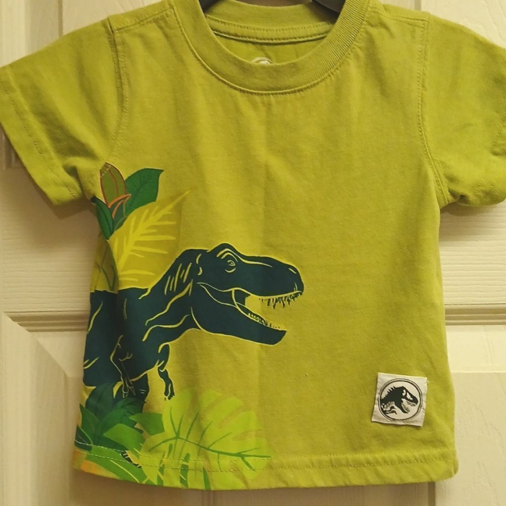 ⭐️5/$25 SALE Jurassic World Boys Size 12M Green Short Sleeved Tshirt